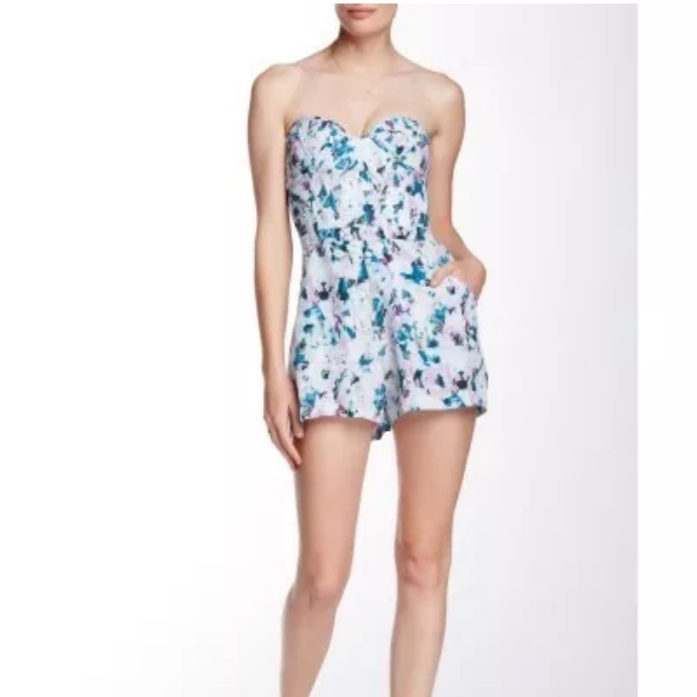 Parker M Sutton Bustier Romper M runs Small